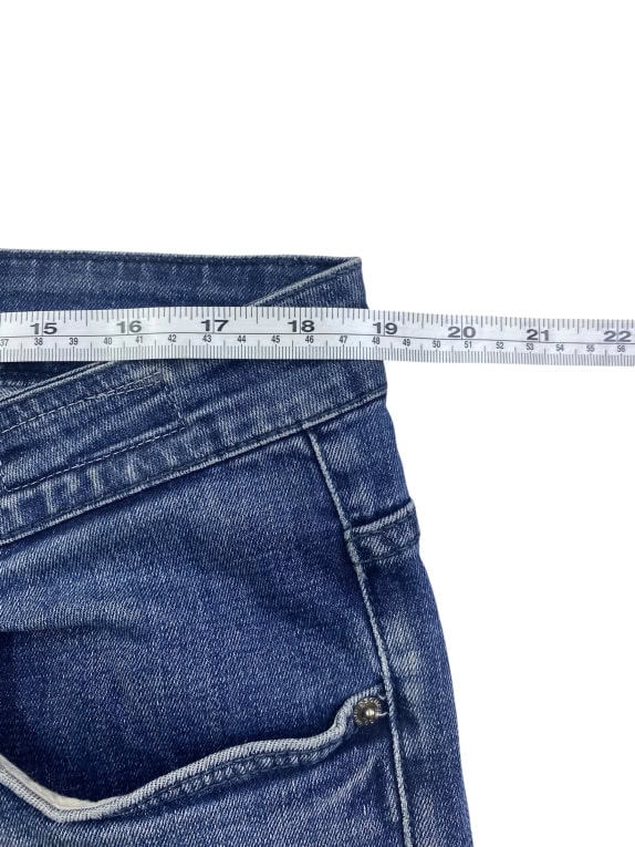 Denim Jeans Distressed Vintage Μπλε Ανδρικό XL