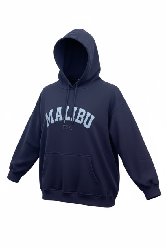 Denim Republic Hoodie Logo Μπλε Σκούρο Γυναικείο 2XL
