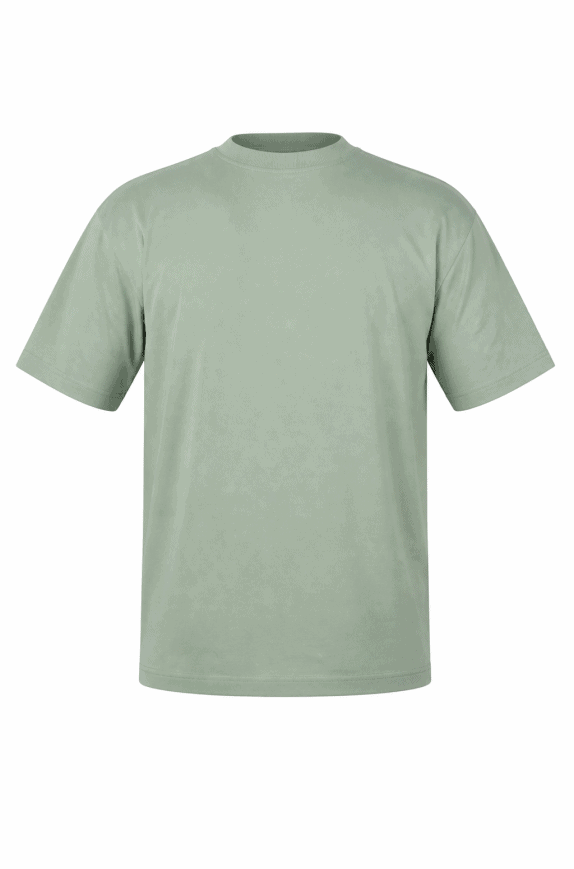 DENIM TOM TAILOR GRAPHIC TEE GREEN MENS PRE OWNED L