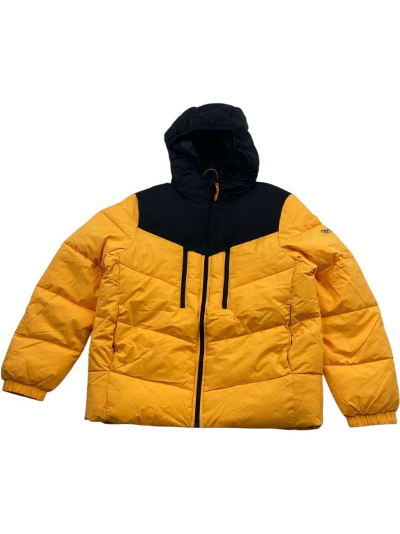DENIM TOM TAILOR Puffer Jacket Outdoor Logo Yellow/Black Men’s L