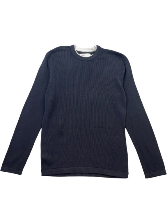 DENIM TOM TAILOR KNIT SWEATER MINIMAL NAVY MENS PRE OWNED L