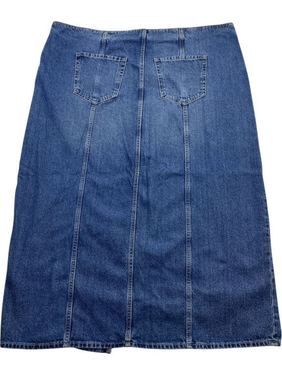 Denim Vintage Midi Φούστα Μπλε Γυναικεία 2XL/4XL