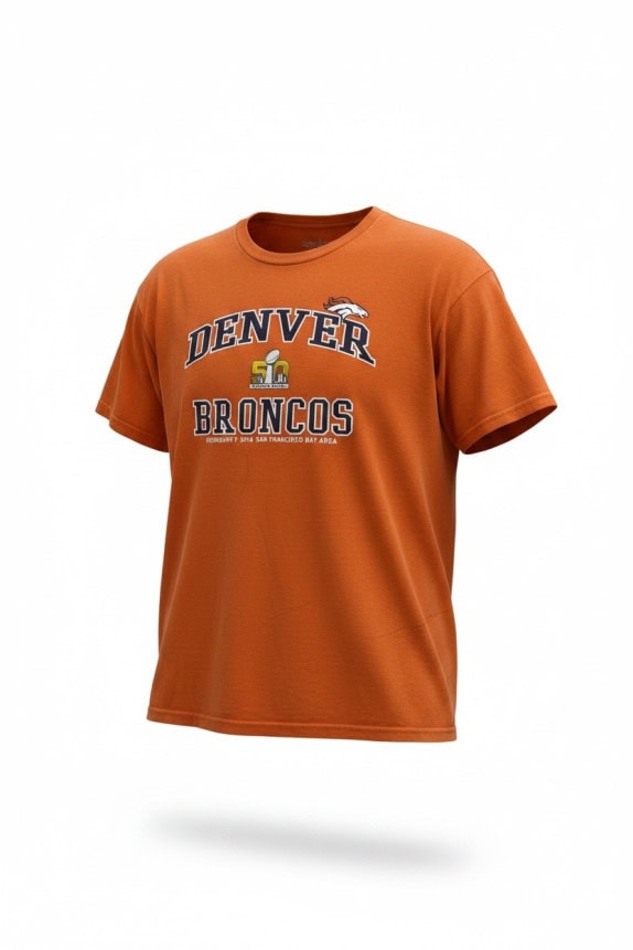 DENVER BRONCOS GRAPHIC TEE ARANCIONE UOMO PRE OWNED XXL