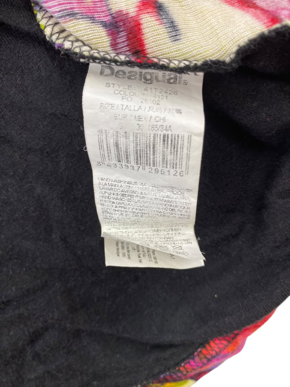DESIGUAL Αμάνικη Μπλούζα (Tank Top) Boho Floral Πολύχρωμη Γυναικεία Small