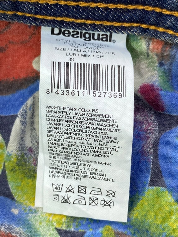 DESIGUAL JEANS SLIM FIT BLU UNISEX XXL