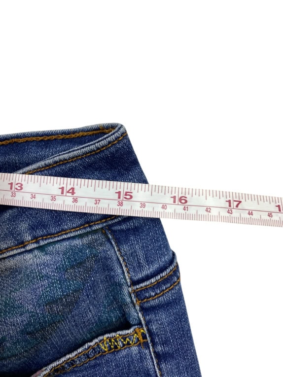 DESIGUAL JEANS VINTAGE DISTRESSED EMBROIDERY ΜΠΛΕ ΓΥΝΑΙΚΕΙΟ S