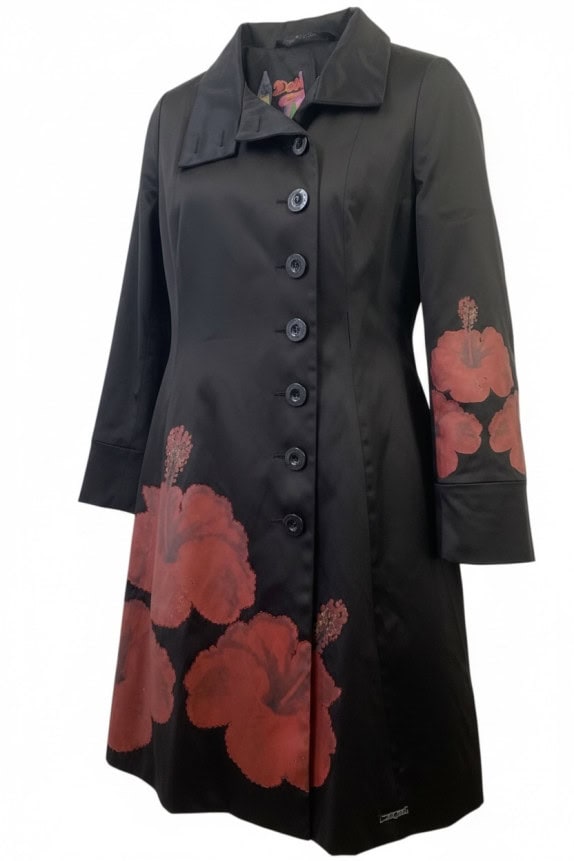 DESIGUAL ΠΑΛΤΟ VINTAGE ΜΑΥΡΟ ΓΥΝΑΙΚΕΙΟ PRE OWNED M