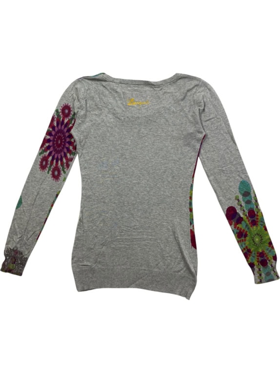 Desigual Πλεκτή Μπλούζα Vintage Floral Pattern Πολύχρωμη Γυναικεία S
