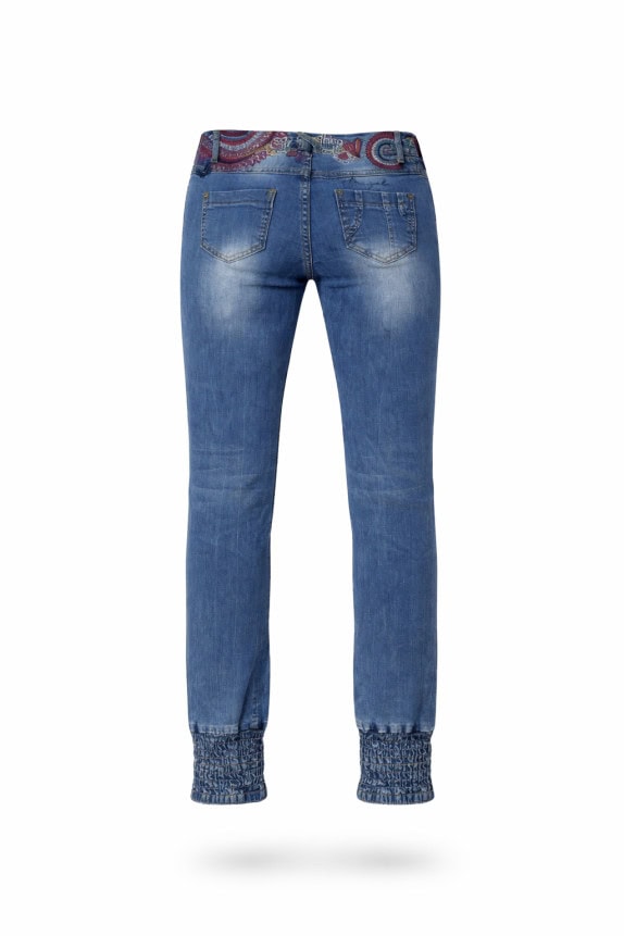 DESIGUAL ΤΖΙΝ ΠΑΝΤΕΛΟΝΙ VINTAGE ΜΠΛΕ ΓΥΝΑΙΚΕΙΟ PRE OWNED XS