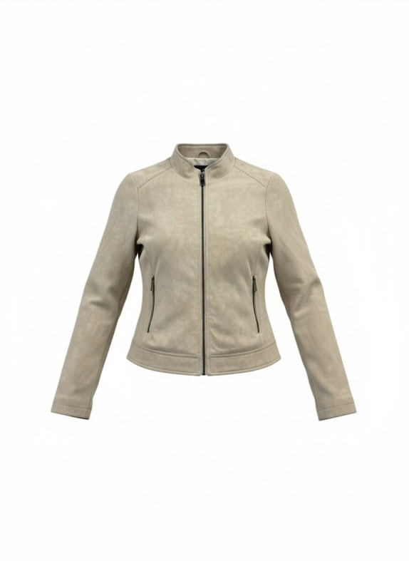 DESIGUAL ΖΑΚΕΤΑ SUEDE LOOK BIKER MΠΕΖ ΓΥΝΑΙΚΕΙΑ S