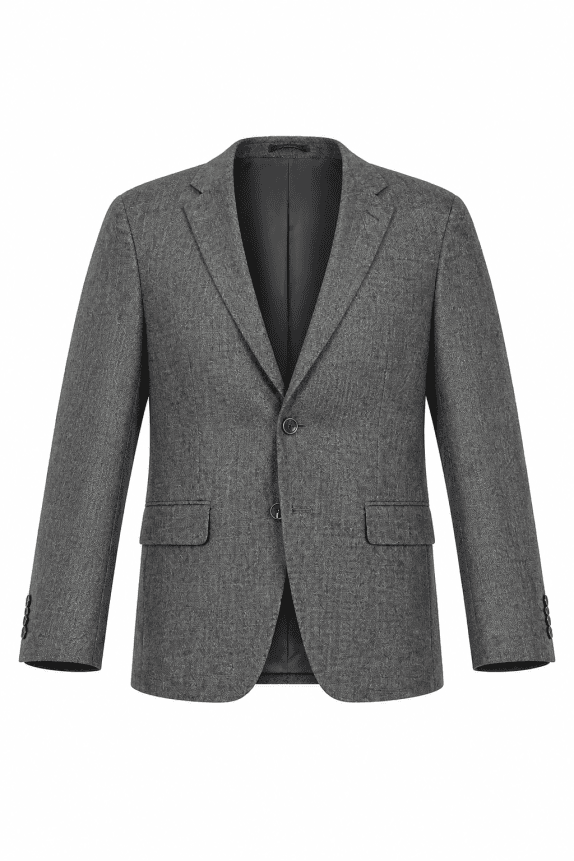 80s DESIREE BLAZER JACKET MINIMAL GREY MEN PRE OWNED S