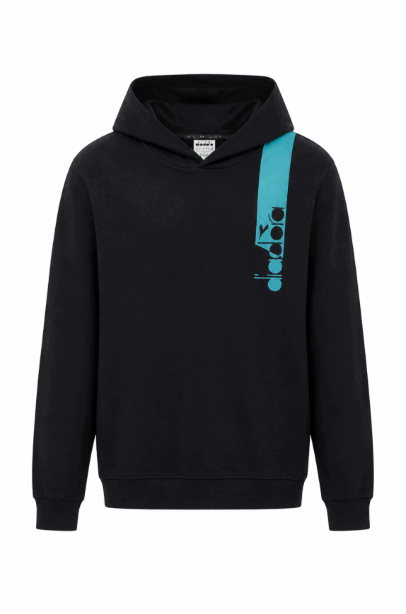 DIADORA HOODIE GRAPHIC ΜΑΥΡΟ ΑΝΤΡΙΚΟ PRE OWNED L