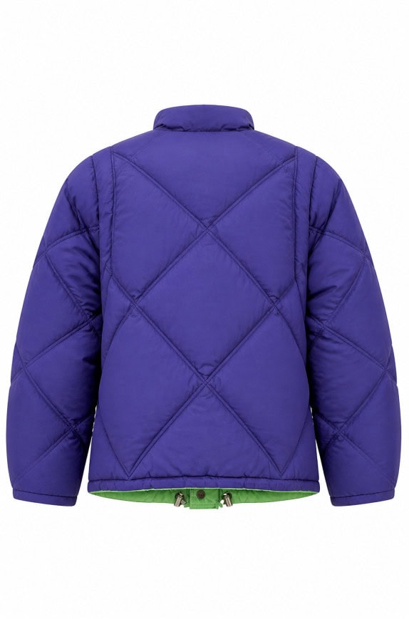 DIADORA QUILTED JACKET VINTAGE PURPLE MEN PRE OWNED