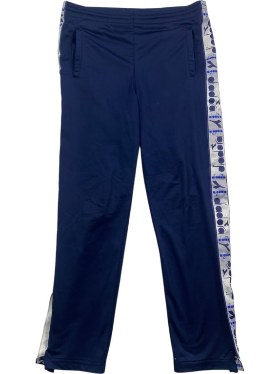 Diadora Pantaloni sportivi Trackpants VINTAGE Logo Tape Blu Unisex UK 32