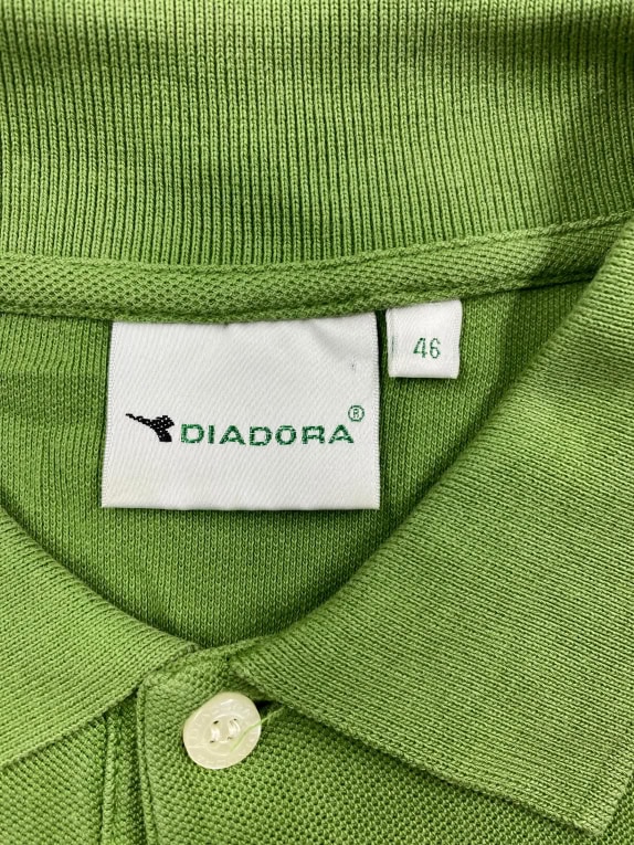 Diadora Polo Maglia Verde da Uomo XL