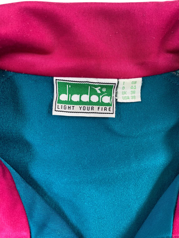 DIADORA ΣΕΤ ΦΟΡΜΑΣ VINTAGE ΜΕ ΚΕΝΤΗΤΟ ΛΟΓΟΤΥΠΟ ΤΥΡΚΟΥΑΖ / MAGENTA UNISEX L