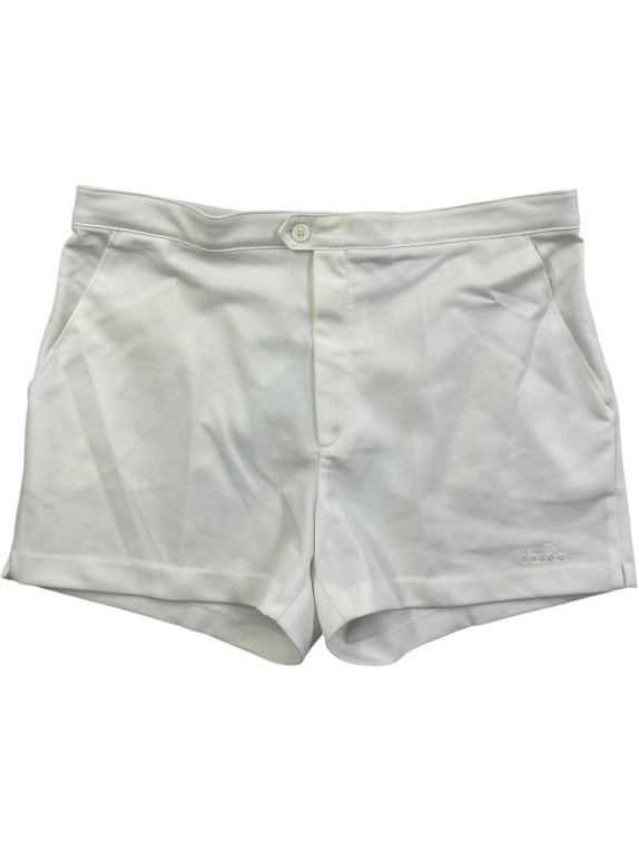 DIADORA SHORTS 90s EMBROIDERED LOGO WHITE UNISEX M