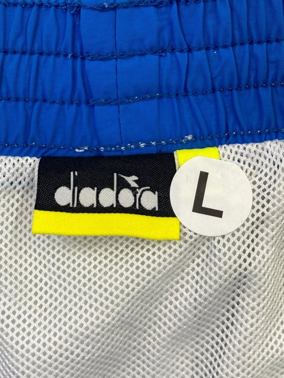 DIADORA ATHLETIC SHORTS WHITE MENS PRE OWNED L
