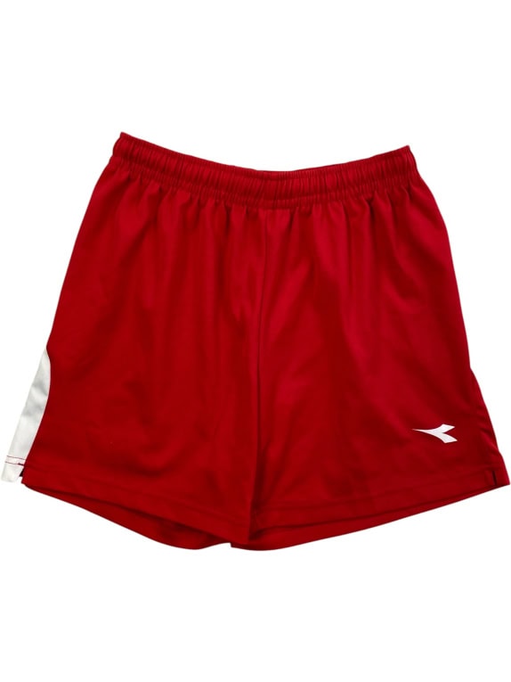 DIADORA Pantaloncini sportivi con logo rossi da uomo S