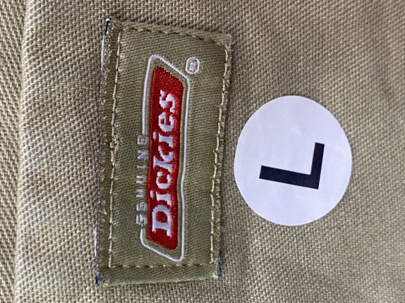 DICKIES BERMUDA SHORTS WORKWEAR KHAKI UOMO PRE OWNED L
