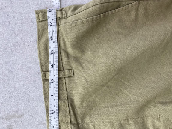 DICKIES BERMUDA SHORTS WORKWEAR KHAKI UOMO PRE OWNED L