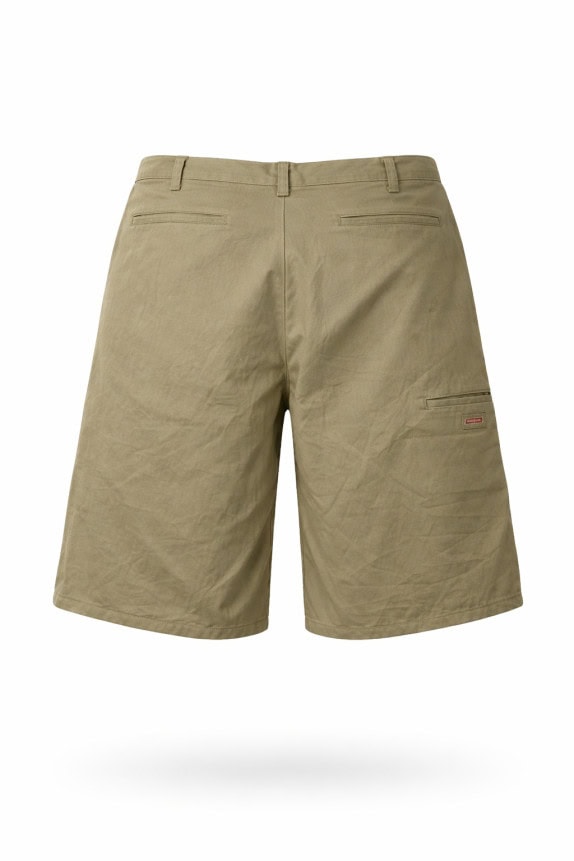 DICKIES BERMUDA SHORTS WORKWEAR KHAKI UOMO PRE OWNED L