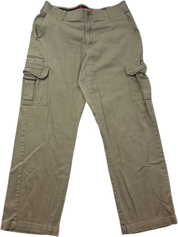 DICKIES PANTALONI CARGO WORKWEAR VERDE OLIVA UOMO PRE OWNED L