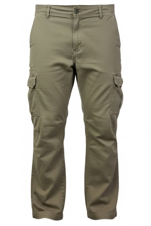 DICKIES CARGO PANTS WORKWEAR OLIVE MENS PRE OWNED L