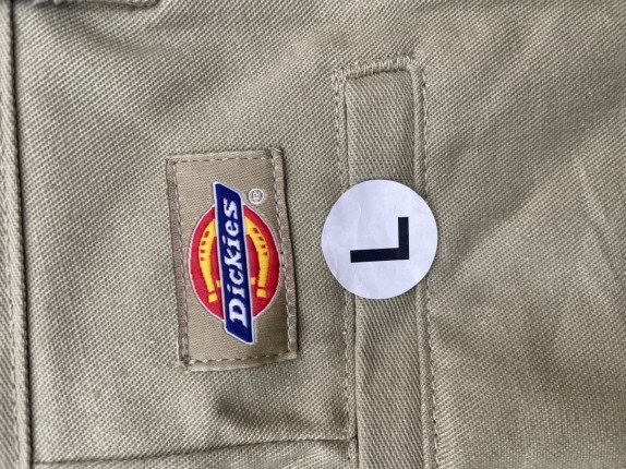 DICKIES CARGO SHORTS WORKWEAR OLIVE ΑΝΤΡΙΚΟ PRE OWNED L