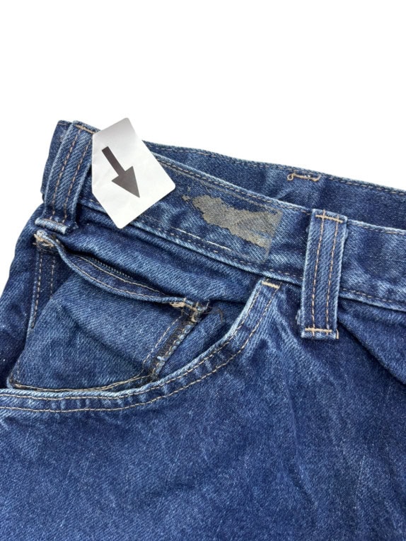 DICKIES CARPENTER PANTS WORKWEAR WASHED BLUE MENS PRE OWNED XL