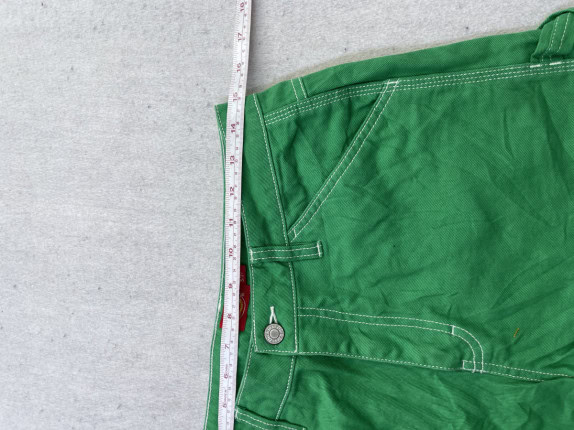 DICKIES CARPENTER SHORTS UTILITY GREEN WOMENS PRE OWNED S