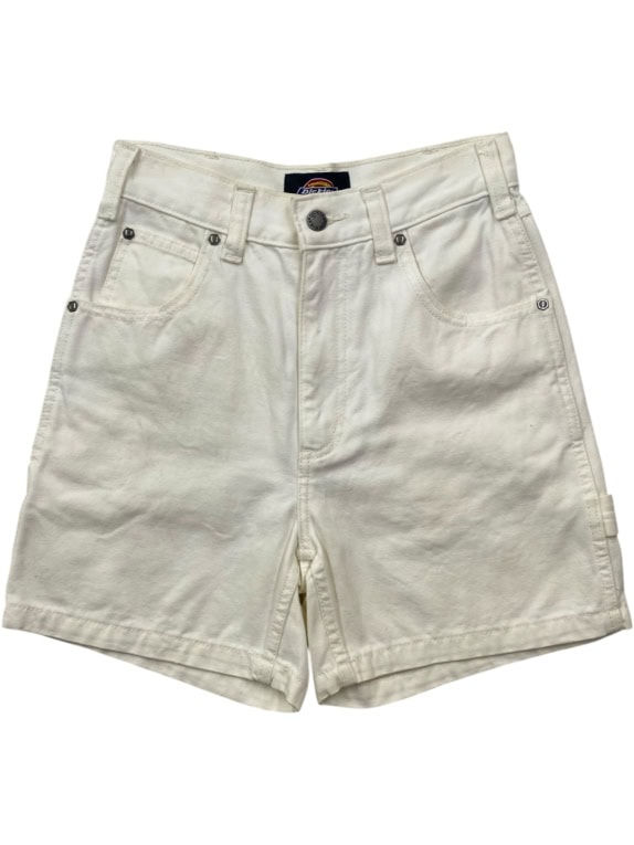 DICKIES CARPENTER SHORTS WORKWEAR OFF WHITE UNISEX PRE OWNED XS