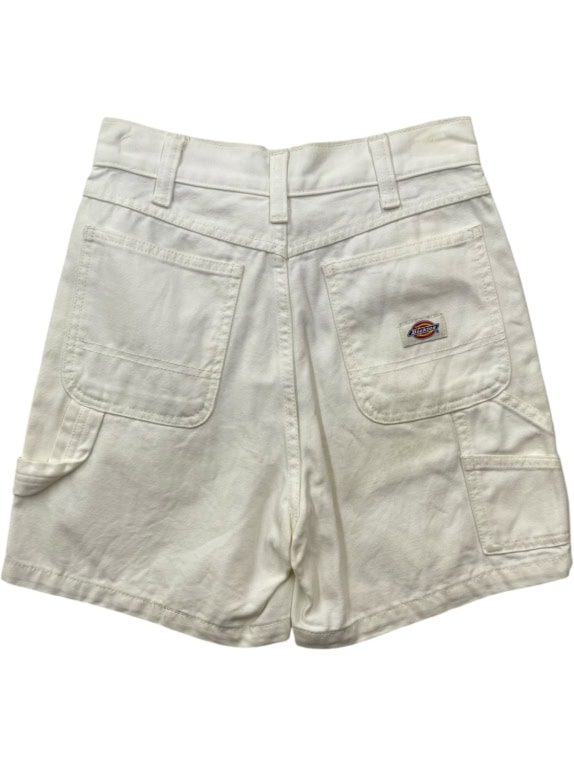 DICKIES CARPENTER SHORTS WORKWEAR OFF WHITE UNISEX PRE OWNED XS