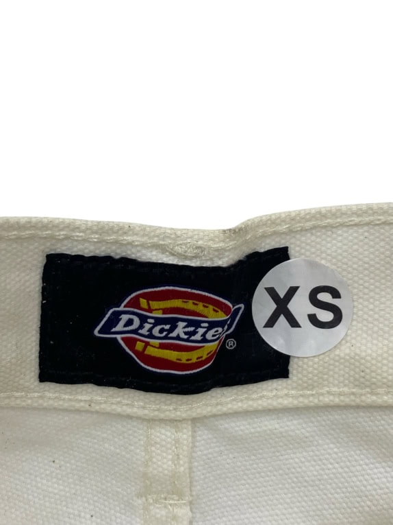 DICKIES CARPENTER SHORTS WORKWEAR OFF WHITE UNISEX PRE OWNED XS
