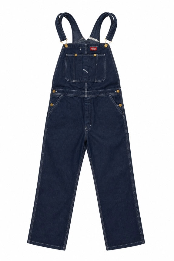 DICKIES DENIM PINAFORE OVERALLS VINTAGE NAVY ΓΥΝΑΙΚΕΙΟ PRE OWNED XXL