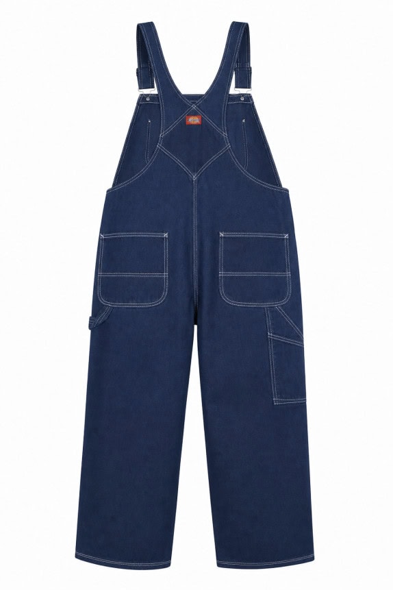 DICKIES DENIM PINAFORE OVERALLS VINTAGE NAVY ΓΥΝΑΙΚΕΙΟ PRE OWNED XXL