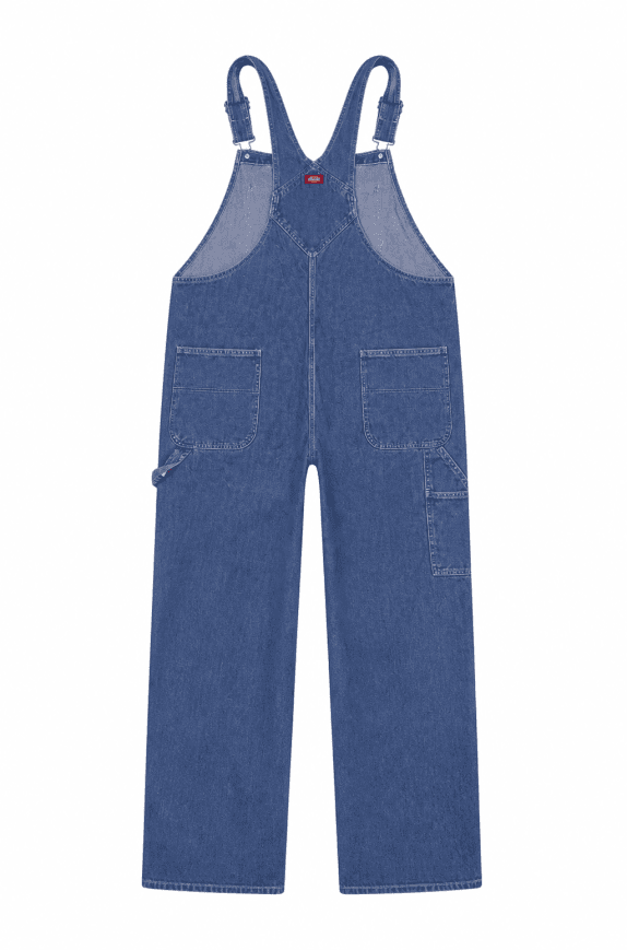 DICKIES DENIM UTILITY OVERALLS BLUE MEN PRE OWNED XXXL
