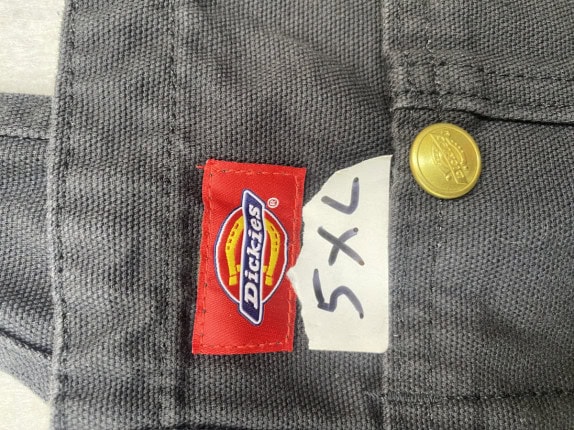 DICKIES DUNGAREE WORKWEAR BLACK UNISEX PRE OWNED 5XL