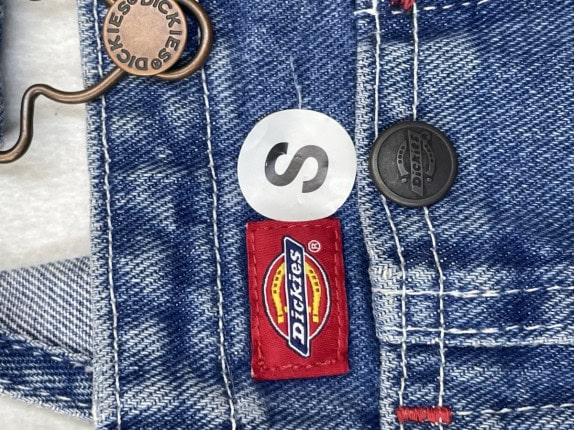 DICKIES DUNGAREES UTILITY ΜΠΛΕ ΑΝΤΡΙΚΟ PRE OWNED S