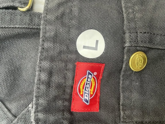 DICKIES DUNGAREES WORKWEAR BLACK UNISEX PRE OWNED L