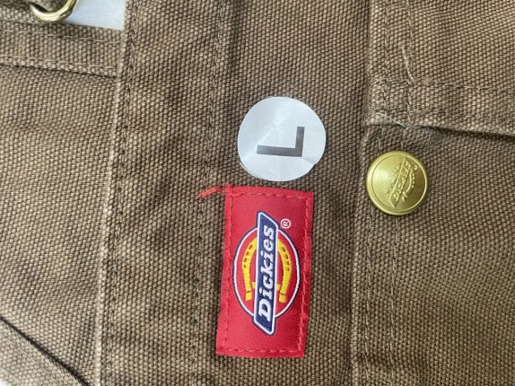 DICKIES DUNGAREES WORKWEAR BROWN ΑΝΤΡΙΚΟ PRE OWNED L
