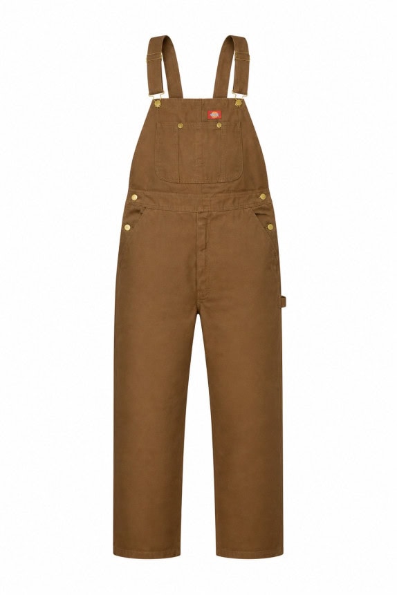 DICKIES DUNGAREES WORKWEAR MARRONE UOMO PRE OWNED XXL