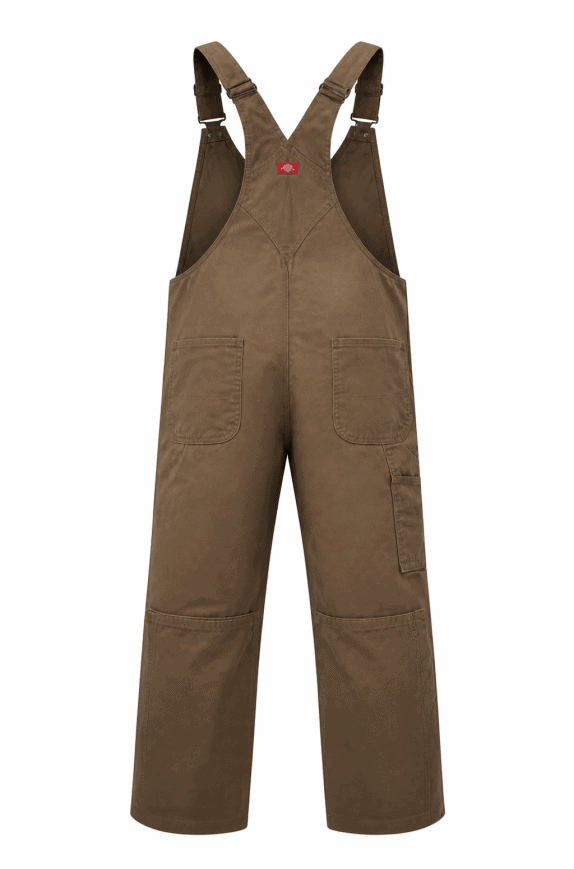 DICKIES SALOPETTE WORKWEAR BROWN UNISEX PRE OWNED 5XL