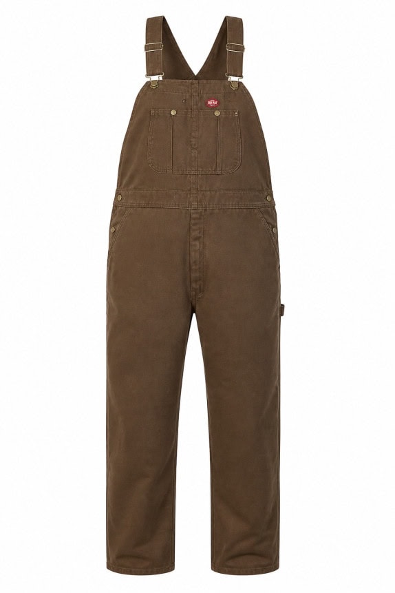 DICKIES SALOPETTE WORKWEAR MARRONE UNISEX PRE OWNED XXL