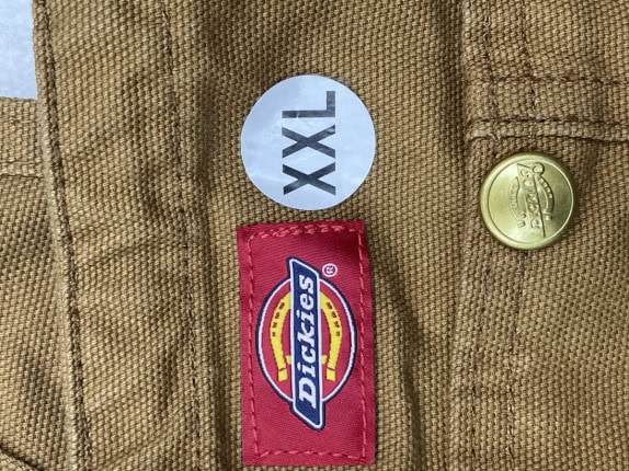 DICKIES DUNGAREES WORKWEAR ΚΑΦΕ ΑΝΤΡΙΚΟ PRE OWNED XXL