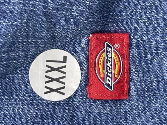 DICKIES DUNGAREES WORKWEAR ΜΠΛΕ ΑΝΤΡΙΚΟ PRE OWNED XXL