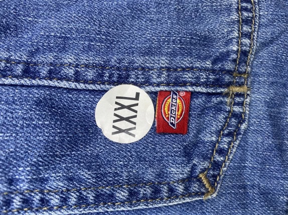 DICKIES DUNGAREES WORKWEAR ΜΠΛΕ ΑΝΤΡΙΚΟ PRE OWNED 3XL