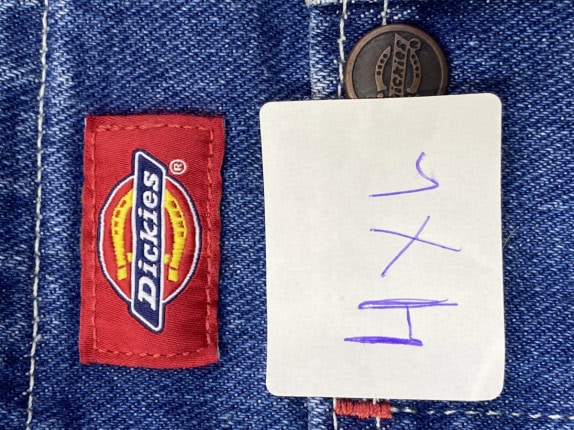 DICKIES DUNGAREES WORKWEAR ΜΠΛΕ ANTRIKO PRE OWNED 4XL