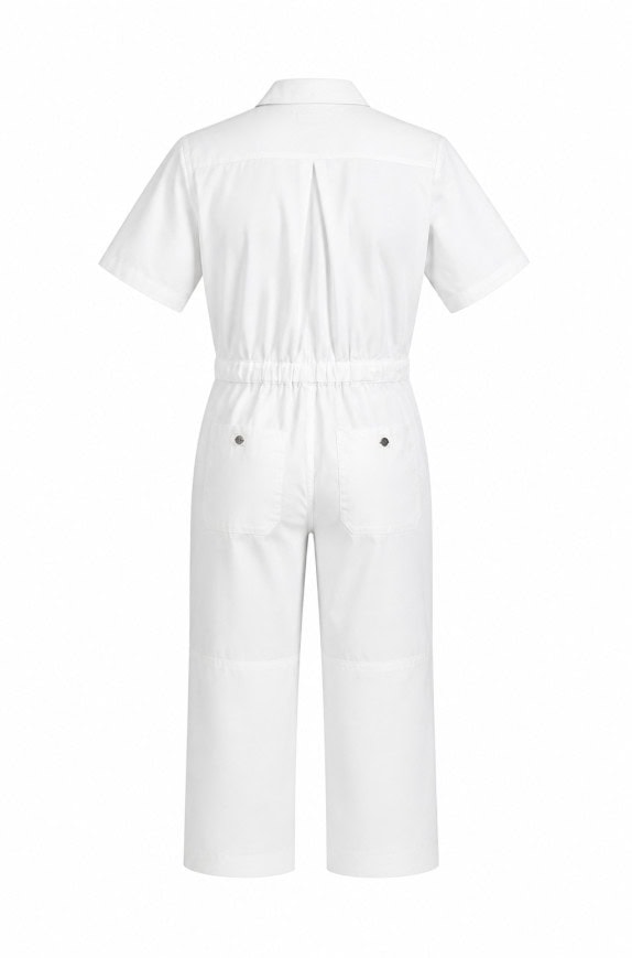 DICKIES JUMPSUIT MINIMAL WHITE WOMEN PRE OWNED M