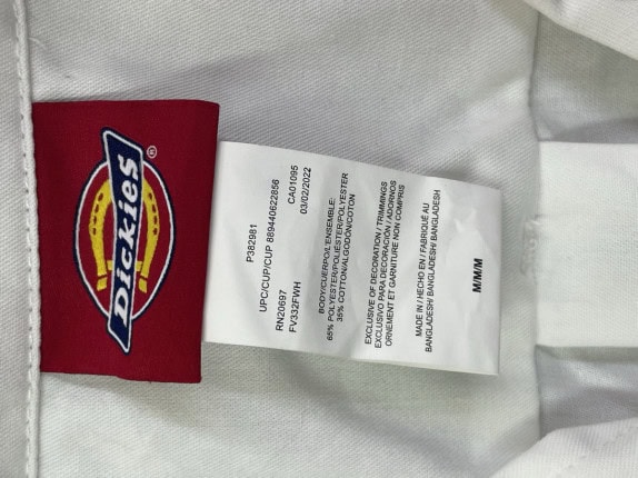 DICKIES JUMPSUIT MINIMAL WHITE WOMEN PRE OWNED M